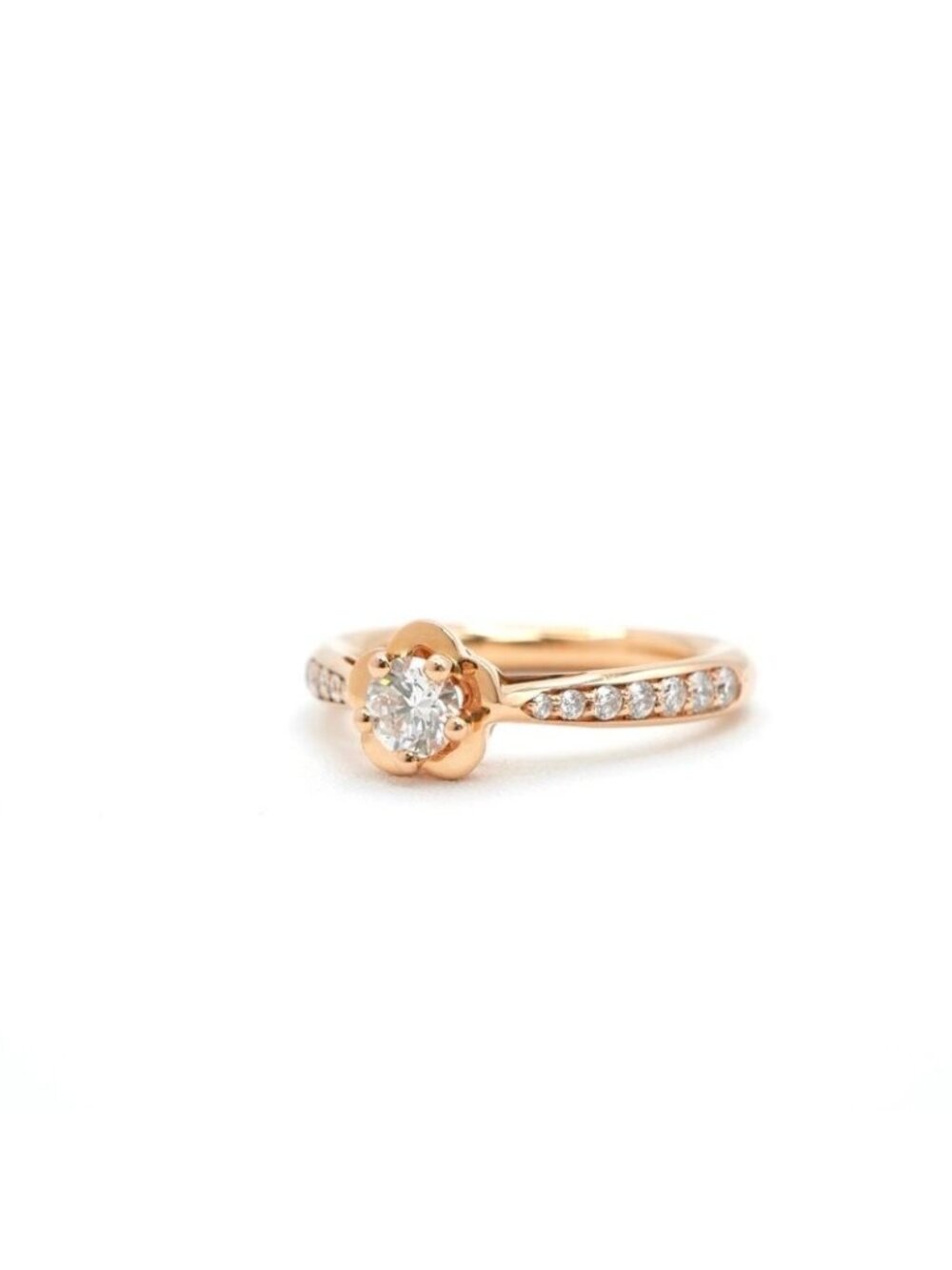 Chanel Ring Pink Gold Camellia Diamond